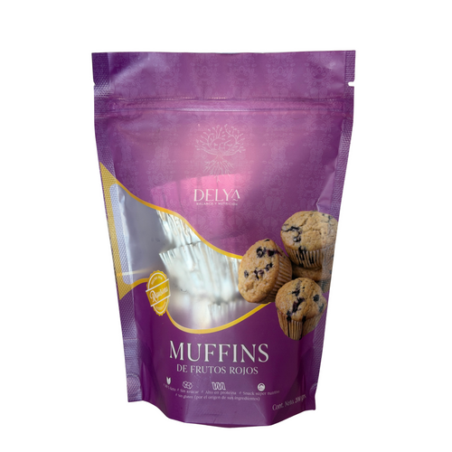 Muffins de Frutos Rojos - 4 piezas