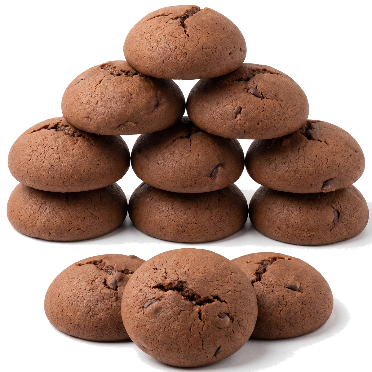 Galletas de Cocoa con Chispas de Chocolate · 10 piezas