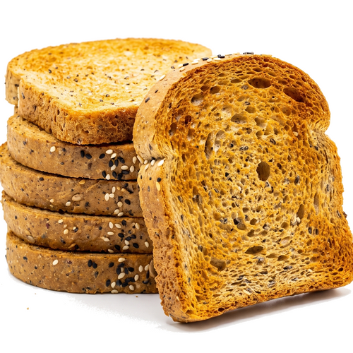 Pan Tostado de ajonjolí y mantequilla